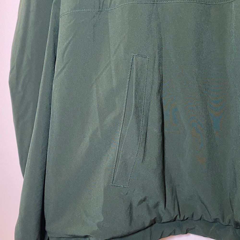 GapFit Reversible Recycled Half-Zip Windbreaker Pullover Green Women’s Large - Picture 3 of 7